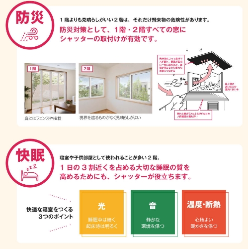 YKKAP 後付けシャッター【防災・快眠】